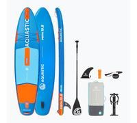 AQUASTIC Perth 10'8" SUP Board Set - Set completo con paddle, sedile kayak, leash 300 cm, pompa, zaino, Drop Stitch Lite, stabile e robusto - per principianti ed esperti