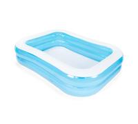AQUASTIC Piscina gonfiabile da giardino per bambini, capacità 778 litri, dimensioni 262 x 170 x 50 cm, in vinile, versatile per tutta la famiglia, durevole, blu AIP-262R