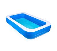 AQUASTIC Piscina gonfiabile per l'asilo, capacità 1160 litri, dimensioni 305 x 183 x 56 cm, in vinile, versatile, utilizzabile per tutta la famiglia, durevole, blu, AIP-305R