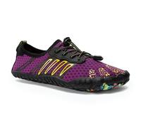 AQUASTIC Scarpe da Immersione Scarpette da Scoglio per Adulti e Bambini con Lacci 35 EUR Viola Suola Resistente Antiscivolo e Soletta in Schiuma Eva per Sport Acquatici Snorkeling Spiaggia Piscina