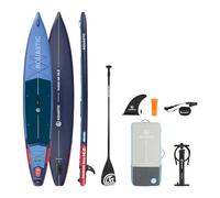 AQUASTIC Touring Pro 14'0″ | SUP Touring Board | Drop Stitch Line+ | PVC monostrato 2200 g/m² | 427 × 76 × 15 cm | Capacità 355 L | Portata 170 kg | Schiuma Eva | Lino Cargo