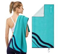 AQUASTIC Wavey Towel è un asciugamano leggero, salvaspazio e veloce da usare, perfetto per spiaggia, palestra, piscina, campeggio o viaggi