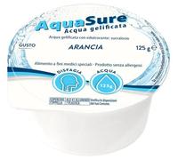 AquaSure Acqua Gel Gelificata Per Disfagia Gelatina Al Gusto Arancia 24x125g