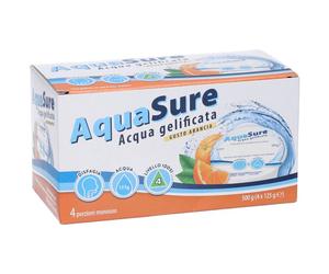 AquaSure Acqua Gelificata per il trattamento dietetico di soggetti affetti da disfagia e problemi della deglutizione 4x125 g
