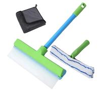 AquaSwipe Recyclable Silicone Window Squeegee Kit - Streak-Free Window, Mirror & Shower Door Cleaner, Durable 3-in-1 Eco-Friendly Cleaning Tool