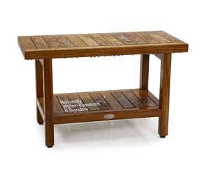 AquaTeak Teak Spa - Panca da doccia con mensola, 76,2 cm