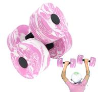 Aquatic Dumbbells, Pool Exercise, Water Foam Weights, Ergonomic Grip, Lightweight Floating Design, Blue Pair, Compact Ideal for Travel, Home, Vacation, Holiday Workouts