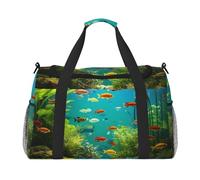 Aquatic Life, borsone da viaggio resistente all'acqua, compatto, per sport, palestra e fine settimana, per uomini e donne