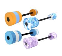 Aquatic Water Weights Dumbbells, Pool Exercise Equipment for Swimming Training, Aqua Yoga and Postpartum Recovery, Lightweight Floating Barbells for Adults, Teens and Family Fitness Activities