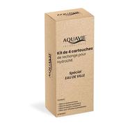 Aquavie Technologie - Kit di 4 cartucce di ricambio per sistema di purificazione dell'acqua idroLINE - Speciale acqua di città