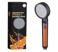 AquaYouth Soffione doccia portatile con vitamina C, vitamina C integrata e sfere in ceramica, riduce il cloro e la cloramina, migliorando la salute della pelle e dei capelli
