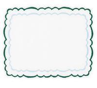 AQUAZURRA - ALLEGRA COCKTAIL NAPKIN - Accessori per la casa EMERALD GREEN AND WHITE 2 St.