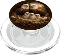 Aquila calva Birdwatcher Libertà Uccelli rapaci PopSockets PopGrip per MagSafe