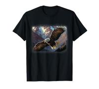 Aquila calva che sorvola le montagne Maglietta
