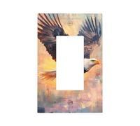 Aquila calva che vola al tramonto interruttore della luce piastra da parete piastra frontale copertura singola bilanciere 1 banda decoratore presa coperture per la casa cucina camera bagno Decor