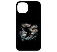 Aquila calva che vola attraverso le montagne Foresta americana Custodia per iPhone 13
