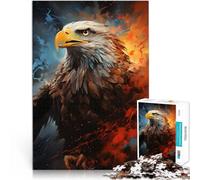 Aquila calva colorata puzzle 1000 pezzi per adulti Giocattoli che creano dipendenza e sfidano l'intelligenza del cervello Decorazioni e regali unici per la casa 38x26cm