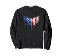 Aquila Calva in Design con Bandiere Americane Felpa