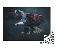 Aquila calva Jigsaw Puzzle Impossibili 1000Pcs In volo Decorazione Per La Casa. Rilassamento E Intelligence Per Adulti E Ragazzi Da 14 Anni 1000pcs (75x50cm)