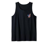 Aquila calva USA Bandiera americana 4 luglio Uomo Donna Tasca Canotta