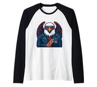 Aquila del Potere della Strada Aperta Maglia con Maniche Raglan