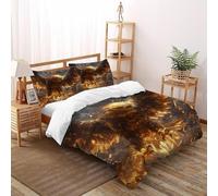 Aquila della Fiamma Set Di Biancheria Da Letto in Morbida Microfibra Animal Set Copripiumino 3 Pezzi Per Bambini,ragazzi,ragazze,adulti(2 Federa 50x75) King(220x240cm)