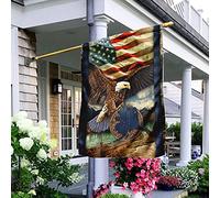 Aquila Dello Stato Dell'Alaska Bandiere Pirati Doppio Lato Bandiere All'Aperto Deluxe Bandiera Da Giardino Decorazione Per Patio Interni Esterni S