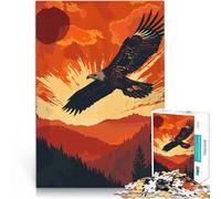 Aquila d'epoca in volo Puzzle 1000 pezzi per adolescenti Aiuta il cervello ad allenare i giocattoli che creano dipendenza per coltivare la pazienza gioco di sfida unico 38x26cm