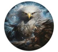 Aquila di Mare Puzzle 1000 Pezzi Rotondo Carta Puzzle per Adulti Stile Tempesta