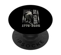 Aquila e bandiera 250 anni 1776-2026 250° compleanno PopSockets PopGrip Adesivo