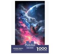 Aquila Fantasy Puzzles 1000 Pezzi Gioco Di Sfida GioGattotolo Adulti E Oltre 12 Anni Cielo magico Puzzle Divertimento Famiglia Sfida EduGattoiva Design Creativo Regalo Decorazione Casa 70x50cm/1000pcs