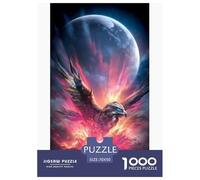 Aquila Fantasy Puzzles 1000 Pezzi Gioco Di Sfida GioGattotolo Adulti E Oltre 12 Anni Cielo magico Puzzle Divertimento Famiglia Sfida EduGattoiva Tempo Libero Regalo Decorazione Casa 70x50cm/1000pcs