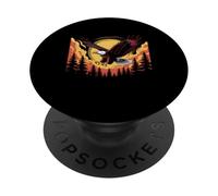 Aquila Foresta Fauna Selvatica Calvo Un'Aquila Volare Natura Tramonto PopSockets PopGrip Adesivo