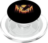 Aquila Foresta Fauna Selvatica Calvo Un'Aquila Volare Natura Tramonto PopSockets PopGrip per MagSafe