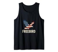Aquila Freebird Bandiera Americana Patriottica USA Canotta