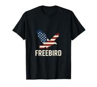 Aquila Freebird Bandiera Americana Patriottica USA Maglietta