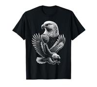 Aquila fresca in volo e posa orgogliosa come ritratto Maglietta