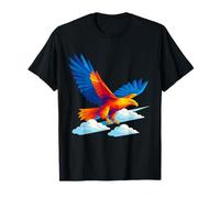 Aquila Geometrica Che vola sopra Le Nuvole Maglietta