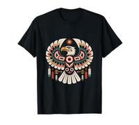 Aquila indigena indiana arte tribale nativa americana Maglietta