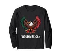 Aquila Messicana Orgogliosa Ali Patriottiche Messicano Maglia a Manica