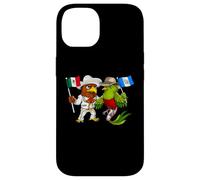 Aquila messicana Quetzal Uccello del Guatemala Bandiera Custodia per iPhone 14