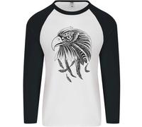 Aquila Ornitologia Uccello Rapace Uomo L/S Baseball T-Shirt