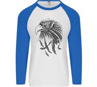 Aquila Ornitologia Uccello Rapace Uomo L/S Baseball T-Shirt