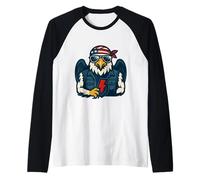Aquila patriota del Potere e dell'indipendenza Maglia con Maniche Raglan