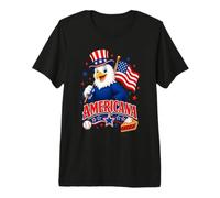Aquila patriottica con Torta di Ciliegie Maglietta Premium