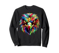 Aquila Pop Art Colori variopinti Aquila reale Falconiere Felpa