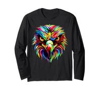 Aquila Pop Art Colori variopinti Aquila reale Falconiere Maglia a Manica