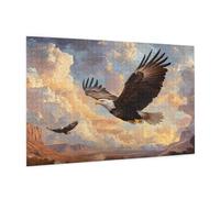 Aquila Puzzle 1000 Pezzi Adulti, 5D DIY Puzzle Il Cielo Pattern Design con Confezione Regalo per Regalo Donna, Attività Famiglie Impegnative Principianti per Home Wall Bedroom Decor 75 x 50 cm -2028Y
