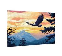 Aquila Puzzle 1000 Pezzi Adulti, 5D DIY Puzzle Il Cielo Pattern Design con Confezione Regalo per Regalo Donna, Attività Famiglie Impegnative Principianti per Home Wall Bedroom Decor 75 x 50 cm -2027Y