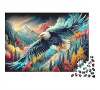 Aquila Puzzle 1000 Pezzi Idea Regalo Uomo E Donna Aquila Art Print Giochi Educativo E Giocattoli Sfida Regalo Divertente Gioco Per Famiglie Für Erwachsene Und Kinder Ab 8 Jahren 52x38cm/1000pcs